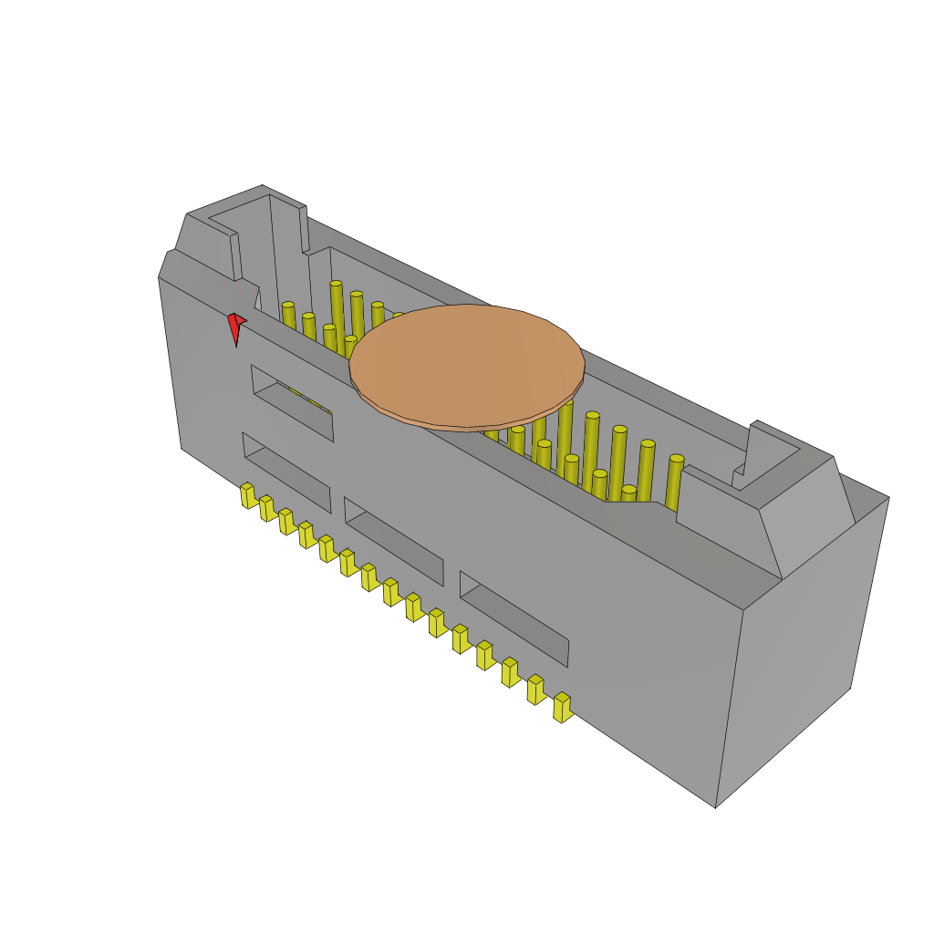 Samtec-TEM-115-02-03.0-G-D-L1-K Steckverbinderleisten und Leiterplattenbuchsen Conn Shrouded Header (4 Sides) HDR 30 POS 0.8mm Solder ST Top Entry SMD Tray