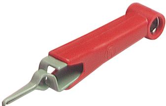SKS Kontakttechnik-AGF 2 RED Steckverbinder, elektronisches Testgerät Conn Alligator Clip F 1 POS ST Cable Mount 1 Port