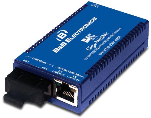 Advantech-856-10730 Fiber Optic Transceivers Smallest, Gigabit Switching Media Converter