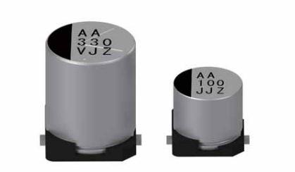 Rubycon-35JZV330M10X10.5 Kondensator, Aluminium Cap Aluminum Lytic 330uF 35V 20% (10 X 10.5mm) SMD 0.85A 2000h 105°C T/R Automotive AEC-Q200