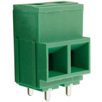 Conn Power Terminal Block 2 POS 10.16mm Screw/Solder RA Thru-Hole 52A