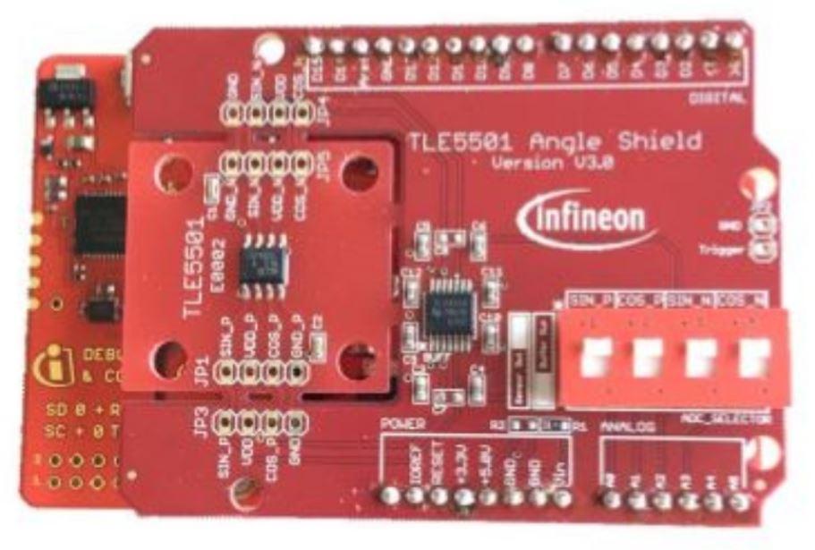 Infineon Technologies AG-TLE5501EVALKITTOBO1 Sensor Development Boards and Kits TMR based angle sensor Kit