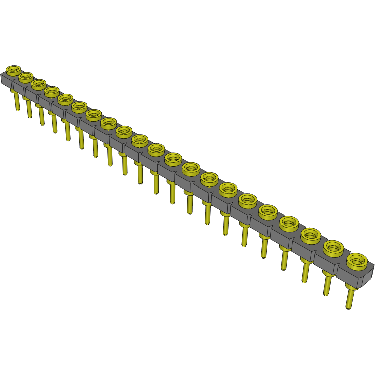 Samtec-SL-121-G-11 Steckverbinderleisten und Leiterplattenbuchsen Conn Socket Strip SKT 21 POS 2.54mm Solder ST Top Entry Thru-Hole Bulk