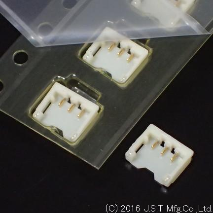 JST Manufacturing-BM03B-ACHSS-GAN-ETF (LF)(SN) Steckverbinderleisten und Leiterplattenbuchsen Conn Shrouded Header (4 Sides) HDR 3 POS 1.2mm Solder RA Side Entry SMD T/R