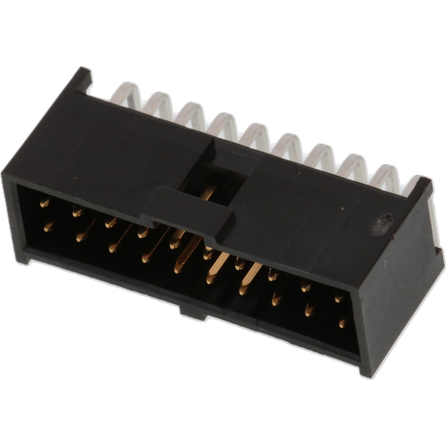 Molex-90130-3220 Steckverbinderleisten und Leiterplattenbuchsen Conn Shrouded Header (4 Sides) HDR 20 POS 2.54mm Solder RA Thru-Hole C-Grid III Tray