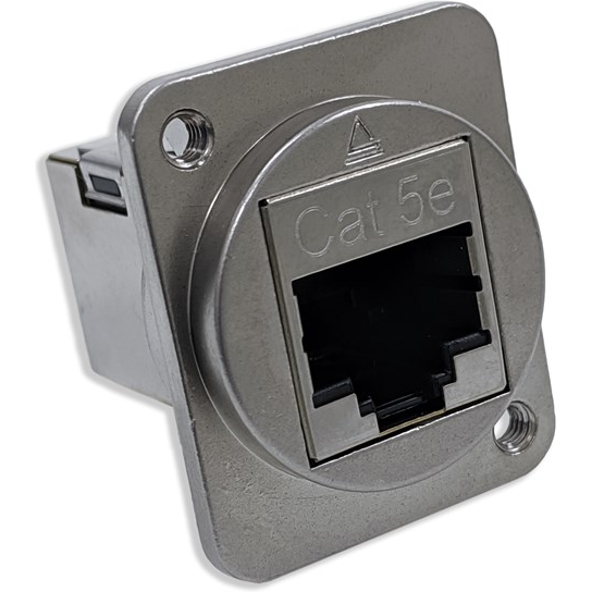 Switchcraft-EHRJ45D5ES440 Steckverbinder, Telefon und Telekommunikation Conn RJ-45 F 8 POS ST Flange Mount 8 Terminal 1 Port Cat 5e Individual