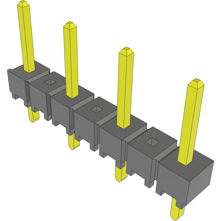 Samtec-TSW-204-07-G-S Connector Headers and PCB Receptacles Conn Unshrouded Header HDR 4 POS 5.08mm Solder ST Top Entry Thru-Hole Bulk