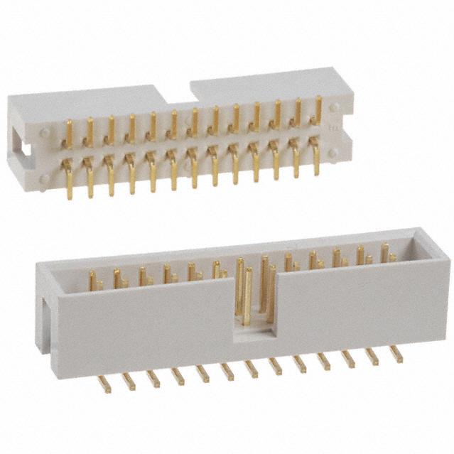 Assmann WSW components, Inc-AWHW 26G-SMD-R 连接器插头及 PCB 插座 Conn Shrouded Header (4 Sides) HDR 26 POS 2.54mm Solder ST Top Entry SMD