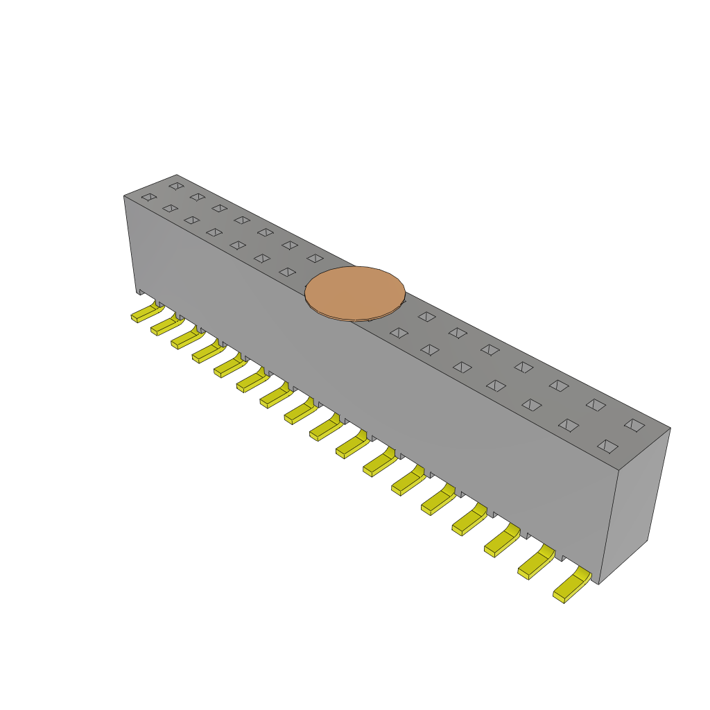 Samtec-SSW-117-22-S-D-VS-K Steckverbinderleisten und Leiterplattenbuchsen Conn Socket Strip SKT 34 POS 2.54mm Solder ST Top Entry SMD Tube