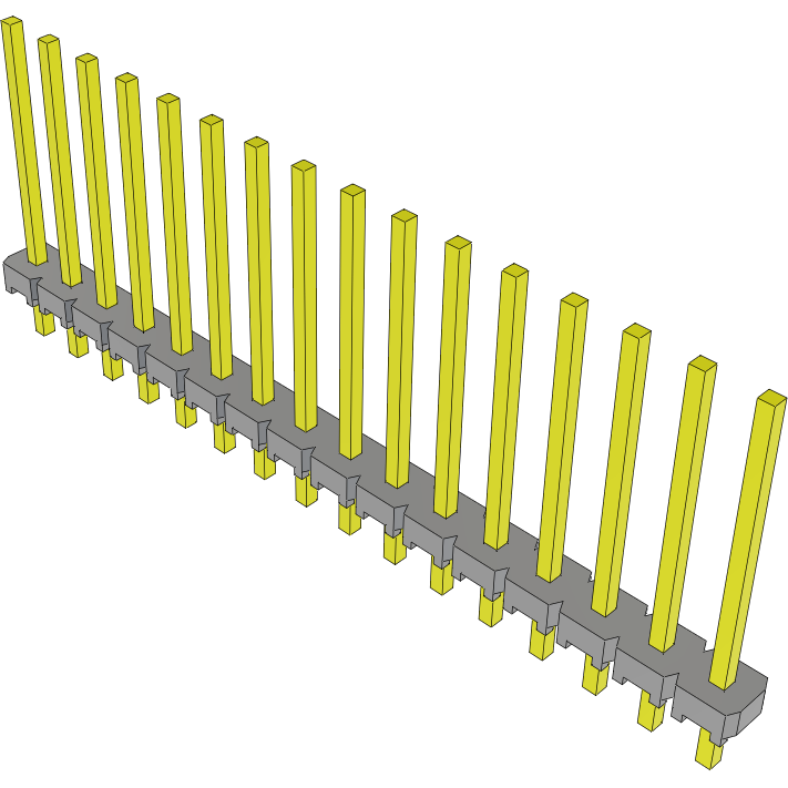 Samtec-MTLW-116-22-T-S-475 Steckverbinderleisten und Leiterplattenbuchsen Conn Unshrouded Header HDR 16 POS 2.54mm Solder ST Top Entry Thru-Hole Bulk