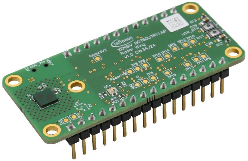 Infineon Technologies AG-EVAL60UTR11WINGTOBO1 Kit e schede di sviluppo sensori BGT60UTR11AIP Radar Sensor Evaluation Board