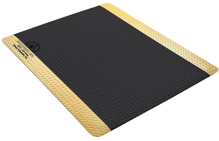 Desco Industries-40980 Misc Products Mat, Stat free Dpl Plus Cond Black Vinyl, 0.45Inx36Inx48In