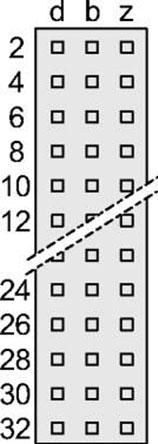 Schroff GmbH-69001846 Backplane connettore Conn DIN 41612 M 48 POS 5.08mm Solder RA Thru-Hole