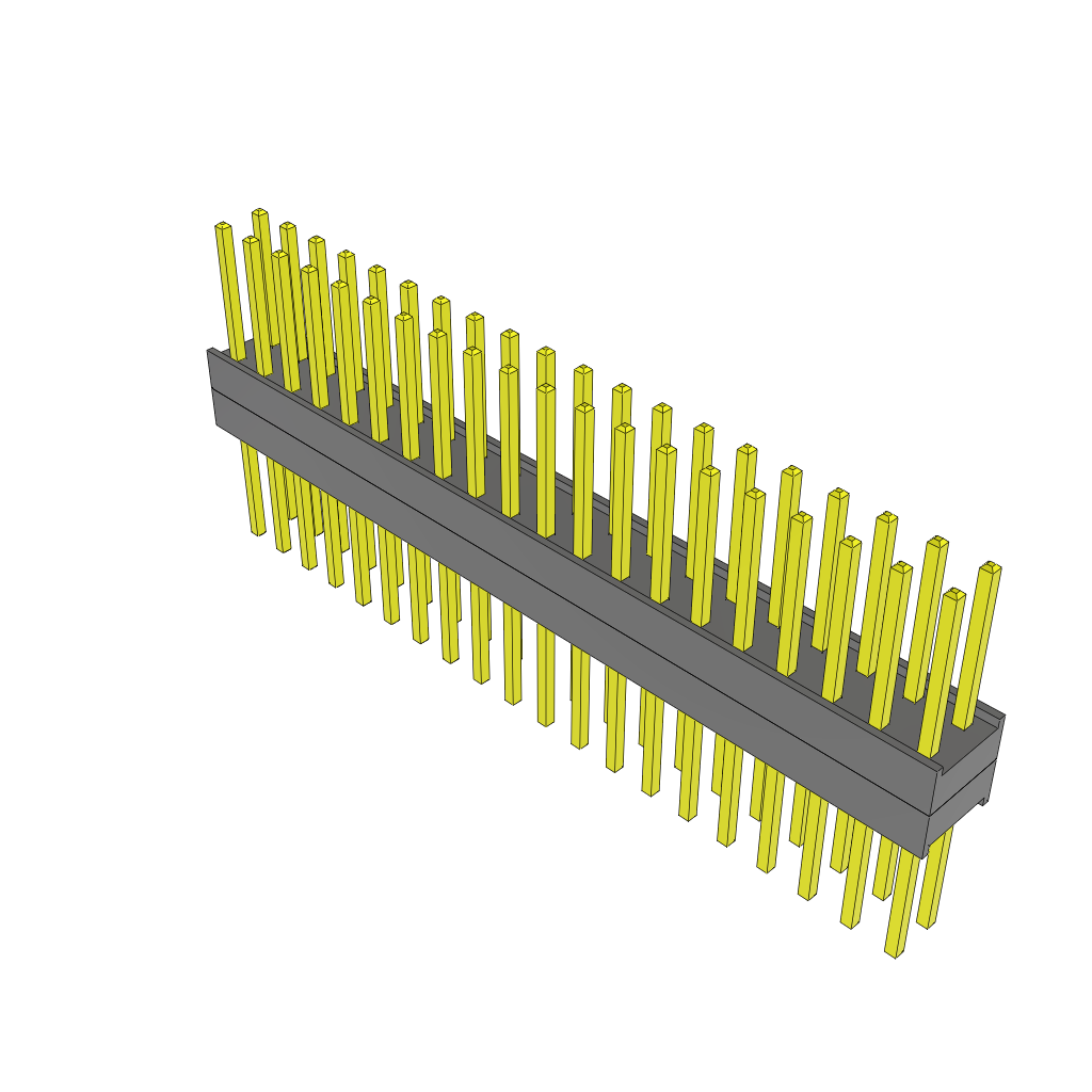 Samtec-ZW-20-10-T-D-200-315 Connector Headers and PCB Receptacles Conn Board Stacker HDR 40 POS 2.54mm Solder ST Thru-Hole Bulk