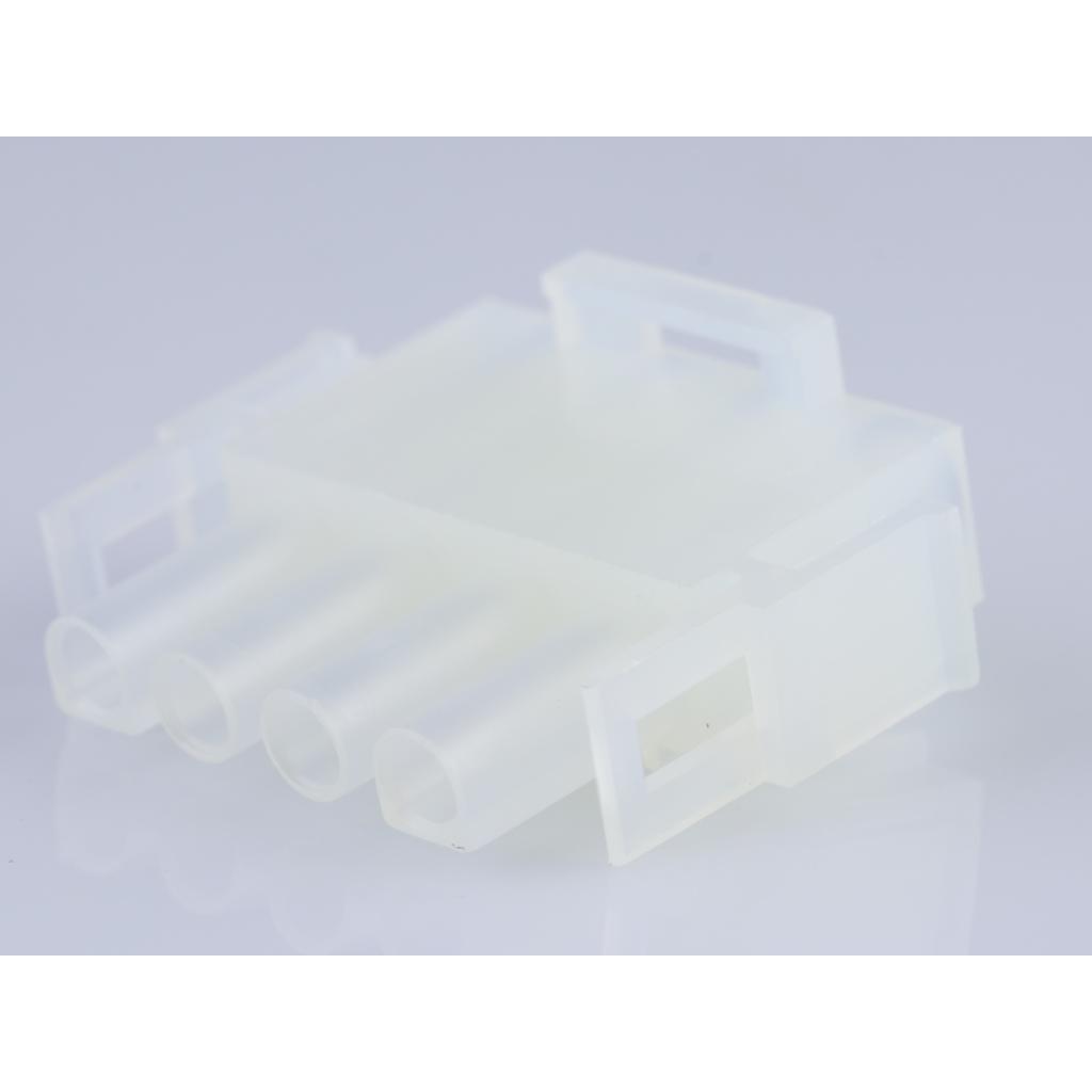 Molex-50-84-1040 Connector Discrete Wire Housing Conn Housing PL 4 POS 6.35mm Crimp ST Cable Mount Natural MLX™ Bag