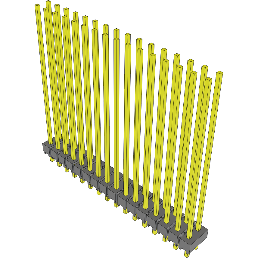 Samtec-MTSW-116-21-G-D-1240 Steckverbinderleisten und Leiterplattenbuchsen Conn Unshrouded Header HDR 32 POS 2.54mm Solder ST Top Entry Thru-Hole Bulk