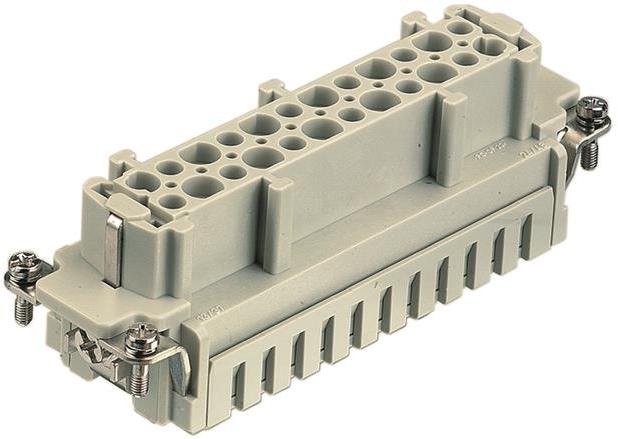 HARTING-09330242716 Conector rectangular Conn Rectangular F 24 POS Crimp ST Panel Mount