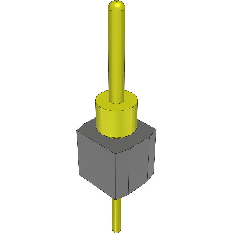 Samtec-TS-101-T-A 连接器插头及 PCB 插座 Conn Unshrouded Header HDR 1 POS Solder ST Top Entry Thru-Hole Bulk