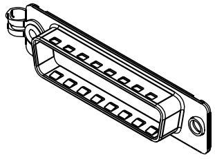 Amphenol Communications Solutions-L17D4K63009 Accessoires de raccordement Connector Accessories Dust Cover Straight Brass Nickel