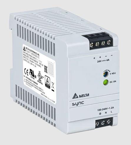 Delta Electronics-DRS-24V100W1AR AC-DC-Spannungsversorgung AC/DC Power Supply Single-OUT 24V 3.8A 100W 9-Pin Carton