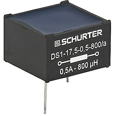 SCHURTER-DS1-175-0004 Inductor de plomo Storage Choke Wirewound 100uH 15% 1.4A 0.08Ohm DCR RDL Box