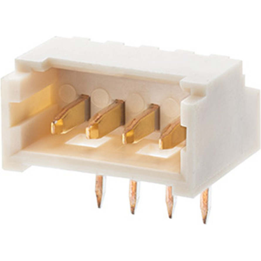 Molex-530480350 Steckverbinderleisten und Leiterplattenbuchsen Conn Shrouded Header (4 Sides) HDR 3 POS 1.25mm Solder RA Side Entry Thru-Hole Tray