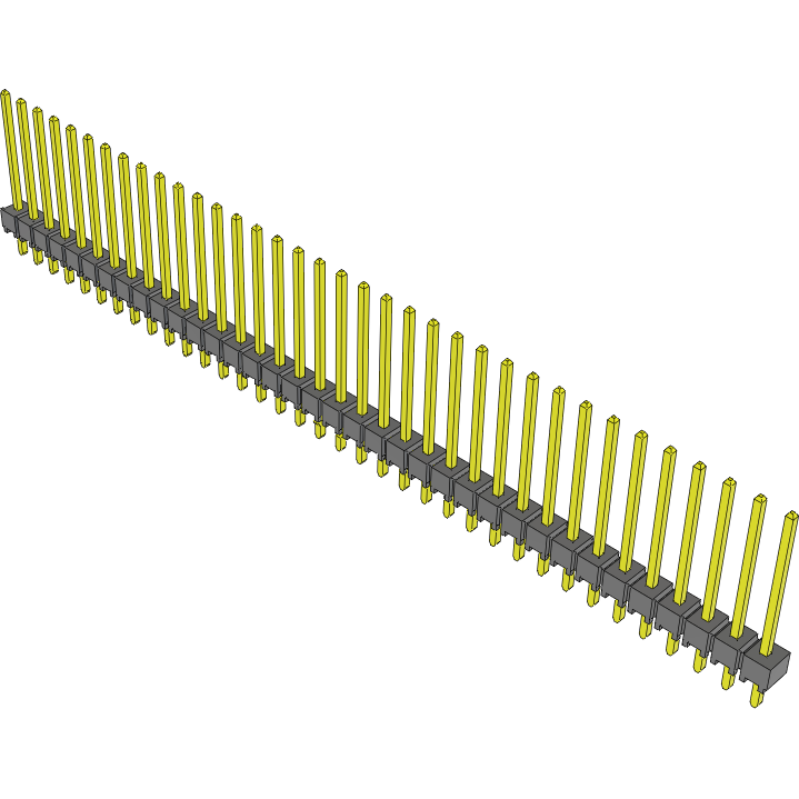 Samtec-TSW-136-15-L-S-LL Cabezales del conector y receptáculos PCB Conn Unshrouded Header HDR 36 POS 2.54mm Solder ST Top Entry Thru-Hole Bulk