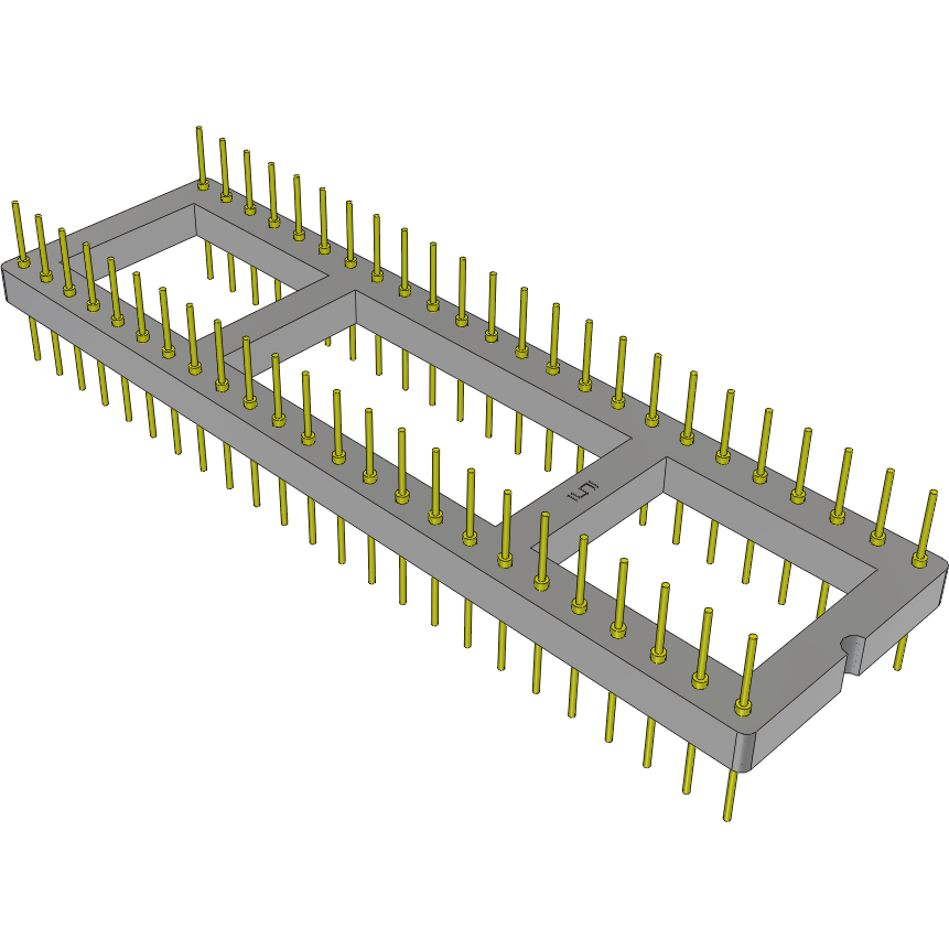 Samtec-APA-648-G-A Steckverbinder, Buchsen Conn DIP Adapter HDR 48 POS 2.54mm ST Thru-Hole Bulk