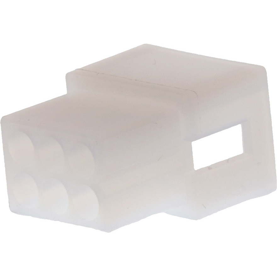 Molex-03-06-2061 Carcaza de cables discretos de conector Conn Housing PL 6Power POS 3.68mm Crimp ST Cable Mount Natural Bag