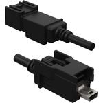 Cable Assembly Round 0.5m LVDS Mini-B to Mini-B M-F