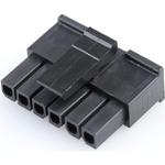 Conn Housing RCP 6 POS 3mm Crimp ST Cable Mount Black Micro-Fit 3.0™ Bag
