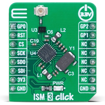 MikroElektronika-MIKROE-6066  S2-LP RF Transceiver Click Board