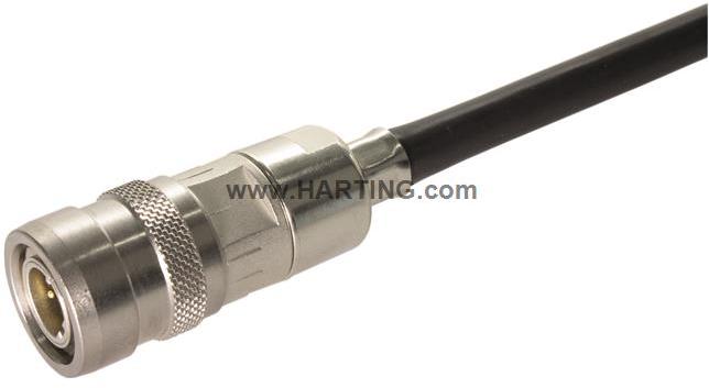 HARTING-21038211833 Steckverbinder, rund M12 PP M A-cod 8-pole crimp flange