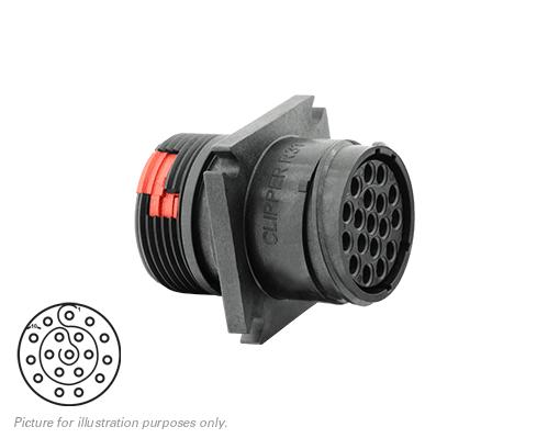 SOURIAU-CL1R3100 Accessori per connettori Connector Accessories Housing Straight