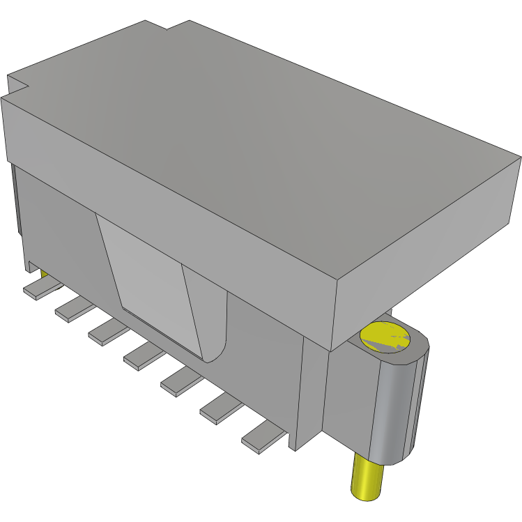 Samtec-SFML-107-T2-L-D-SN-P Connector Headers and PCB Receptacles 0.050 Inch Tiger Eye High-Reliability Locking Socket Strip