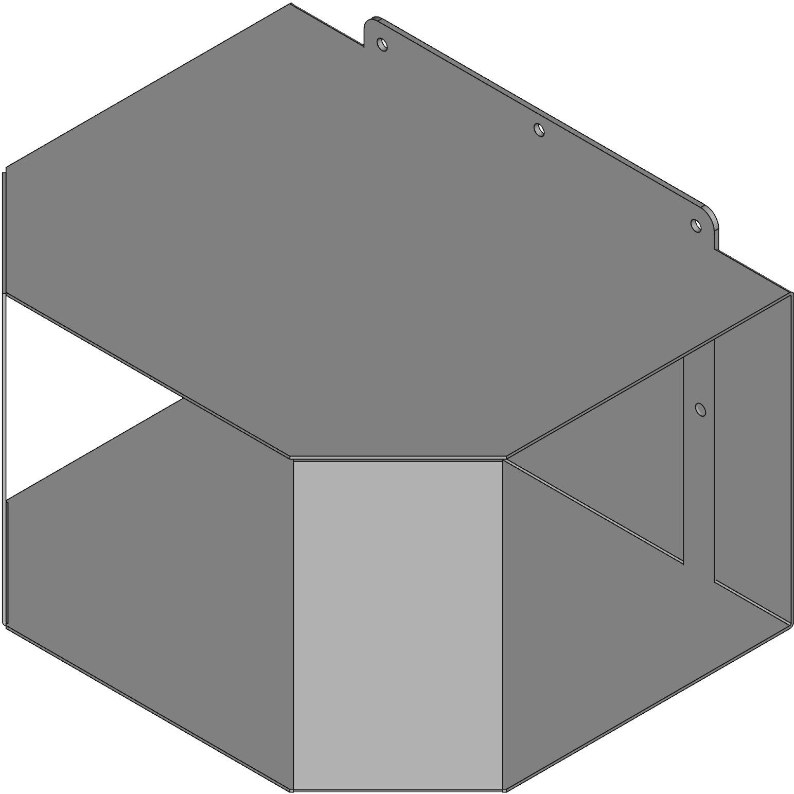 Hammond Manufacturing-1487ET Kabelzubehör N12 Wire Way, Tee Fitting - Fits 8 x 8 - Steel/Gray
