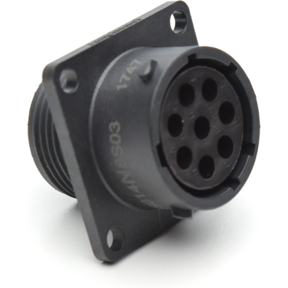 Amphenol-RTS014N8S03 Steckverbinder, rund Conn Circular SKT 8 POS Crimp ST Panel Mount 8 Terminal 1 Port