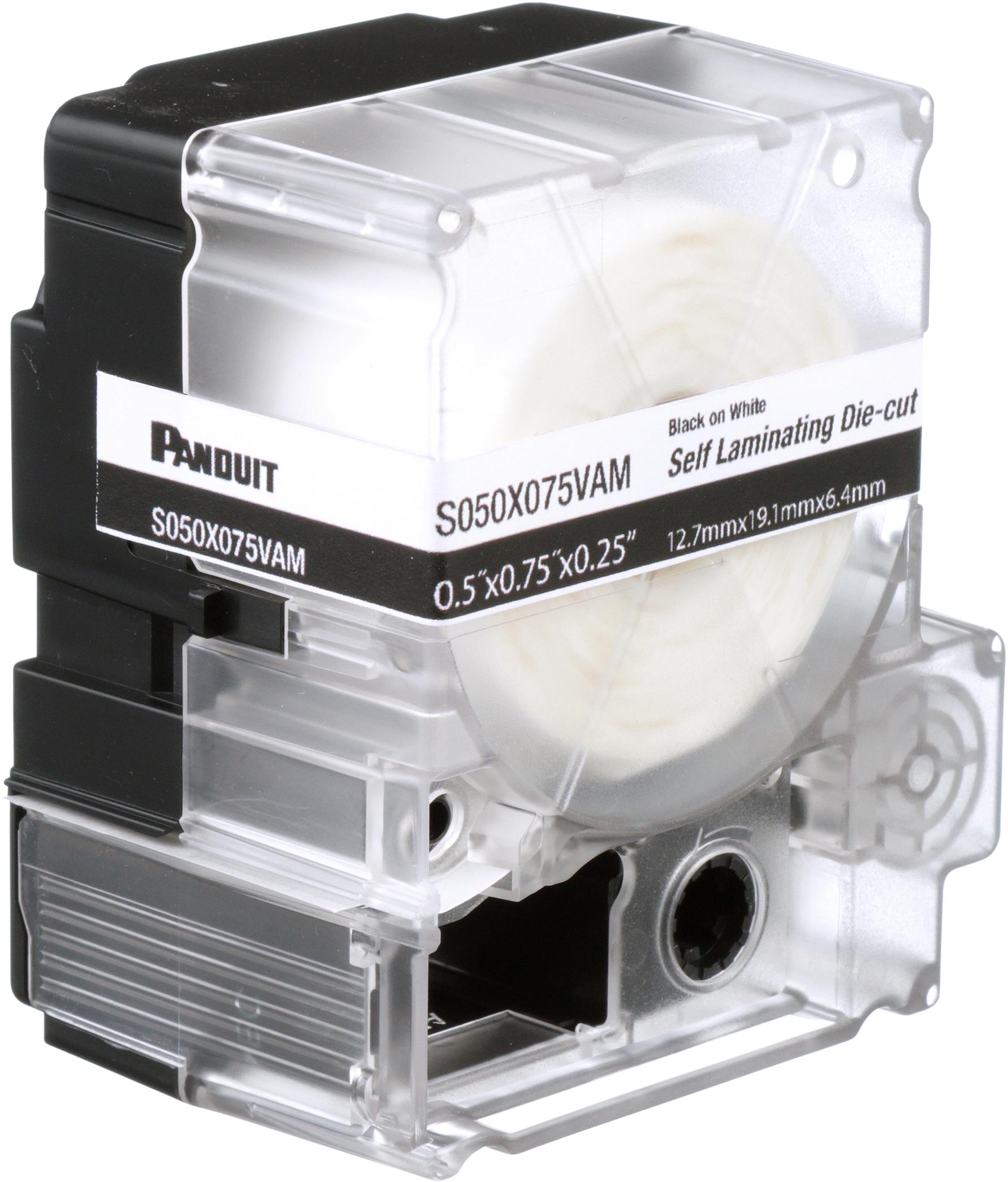 Panduit-S050X125VAM Kabelmarkierungen Cable Markers Printable Vinyl White Piece