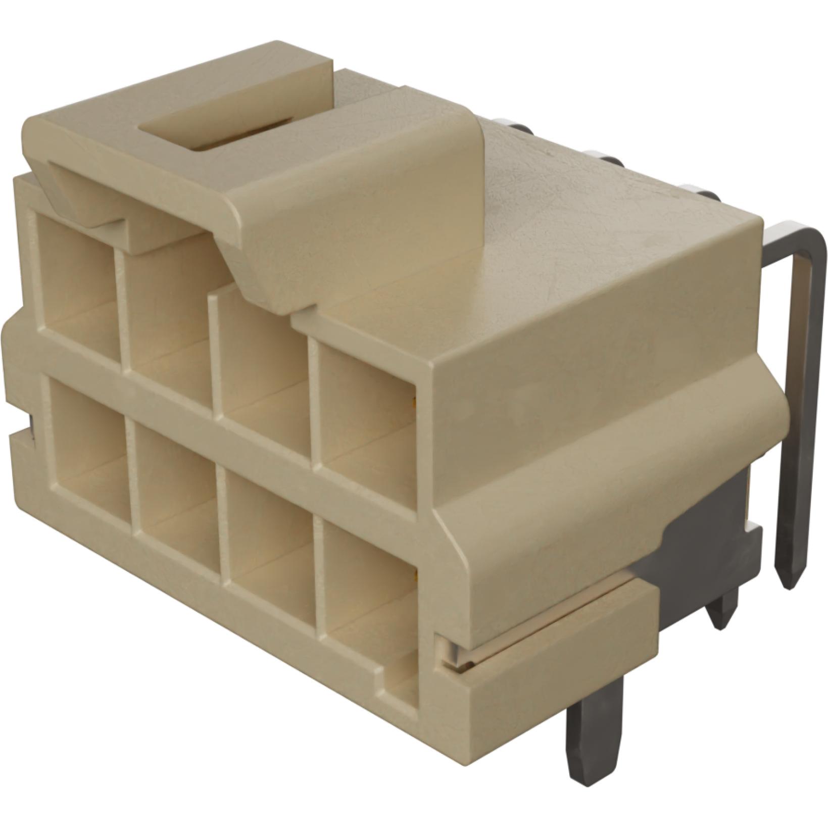 Molex-1723164208 Steckverbinderleisten und Leiterplattenbuchsen Conn Wire to Board HDR 8Power POS 3.5mm Solder RA Side Entry Thru-Hole Tray