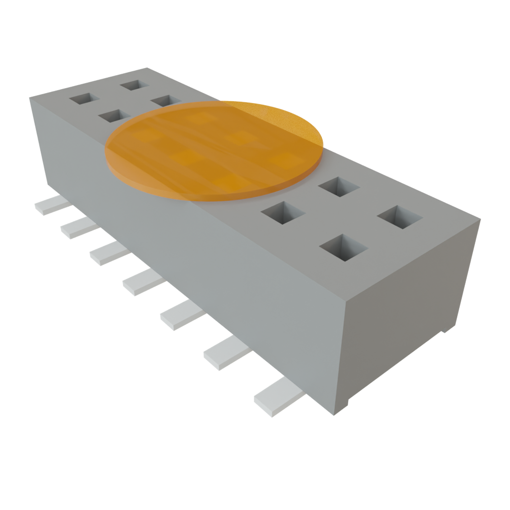 Samtec-CLP-107-02-F-D-A-K-TR Cabezales del conector y receptáculos PCB Conn Socket Strip SKT 14 POS 1.27mm Solder ST Top Entry SMD TIGER CLAW™ T/R