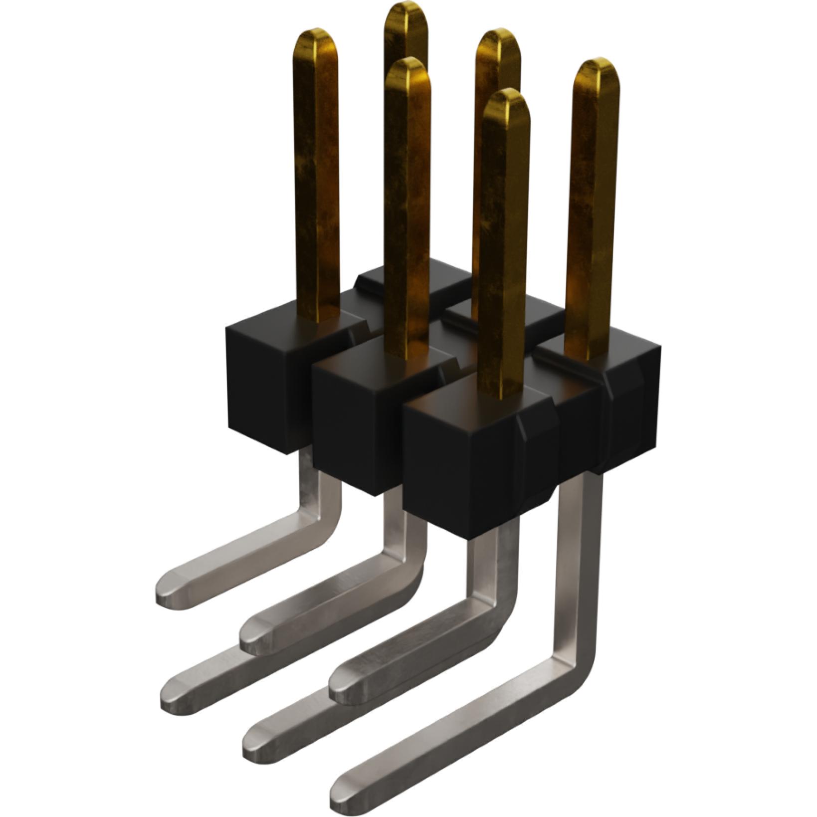 Molex-10894062 Steckverbinderleisten und Leiterplattenbuchsen Conn Unshrouded Header HDR 6 POS 2.54mm Solder RA Thru-Hole C-Grid Tube