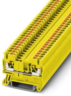 PHOENIX CONTACT-3209511 Bloques terminales del conector Conn Feed-Through Terminal Block 2 POS Push-In Spring T DIN Rail 24A