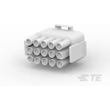 TE Connectivity-350736-4 分立接线罩连接器 Conn Housing PL 15 POS 6.35mm Crimp ST Cable Mount White Package