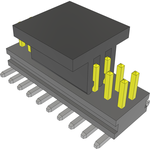 Conn Unshrouded Header HDR 20 POS 1mm Solder ST Top Entry SMD T/R