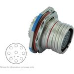 SOURIAU-8D725F11BA Steckverbinder, rund Conn Circular SKT 11 POS Crimp ST Jam Nut 11 Terminal 1 Port