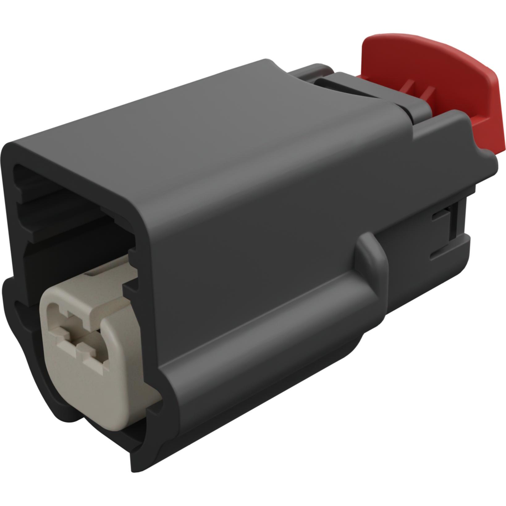 Molex-0314032910 Custodia filo connettore dedicato Conn Housing F 2 POS 2.54mm Crimp ST Cable Mount Gray MX64™ Bag