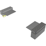 Cable Assembly 0.088m 28AWG 1.27mm 12 to 12 POS IDC Connector to IDC Connector F-M Clamshell