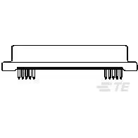 TE Connectivity-6-5173279-3 Connector D-Subminiature Conn D-Sub SKT 50 POS 1.27mm Solder ST Thru-Hole 50 Terminal 1 Port Tray