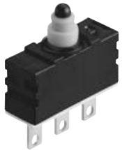 Panasonic-ASQD174D0 Detektorschalter Switch Detector N.C. SPST Pin Plunger Solder Lug 0.05A 16VDC Screw Mount