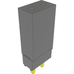 Conn Elevated Socket SKT 2 POS Solder ST Top Entry Thru-Hole Bulk